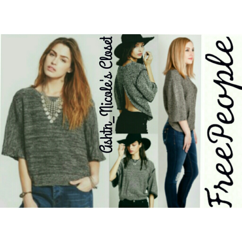 Free People Open Back Top Sz Small NWOT